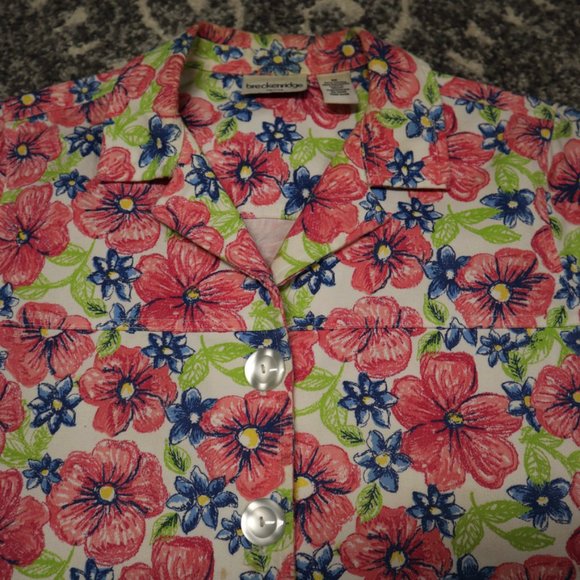 Vintage breckenridge Floral Button Up Jacket - Picture 3 of 9